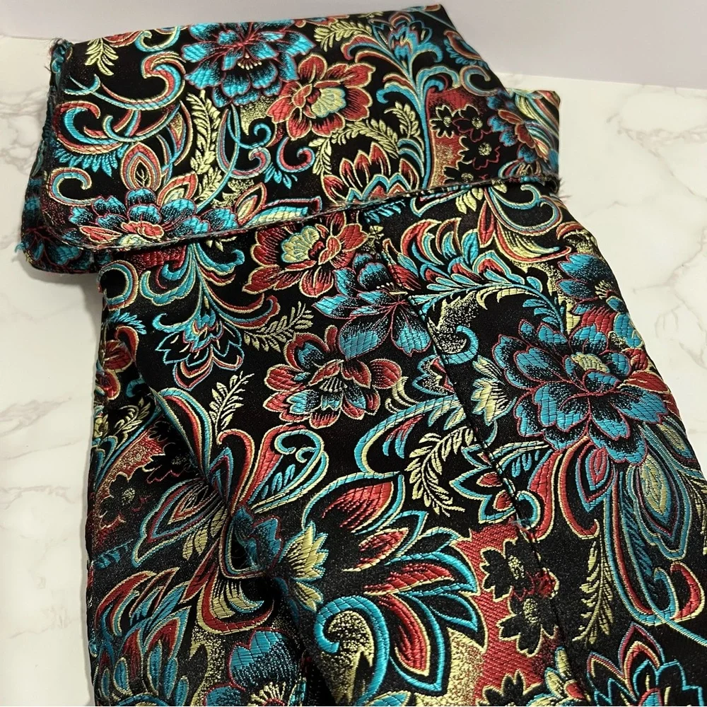 Bamboo Paisley Over The Knee/Thigh High/Fold Over Boot -- EU39/US 9 - Picture 8 of 11
